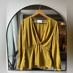 ANTHROPOLOGIE JUST FEMALE | Magna blouse with side zip | size large